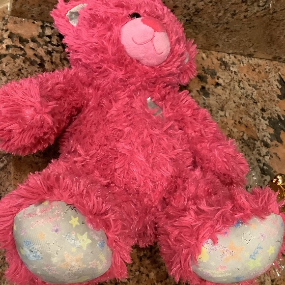 Build A Bear Friends Count Pink Plush BFF Stuffed Animal Doll Stars Toy Teddy - Picture 3 of 8